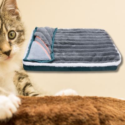 Coussin-pour-chat-avec-oreiller-couleur-gris
