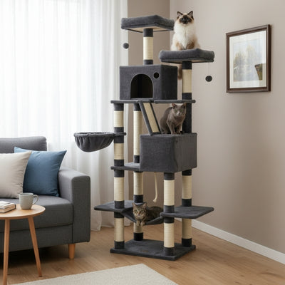 arbre à chat fonox variante gris fonce