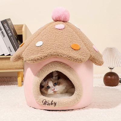 cabane chat intérieur janive rose