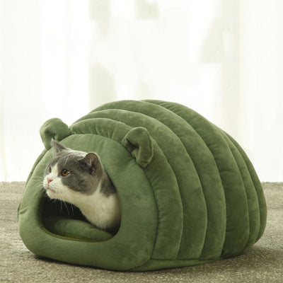 cabane pour chat vernol variante vert