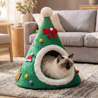 tipi pour chats tipola vert avec chat