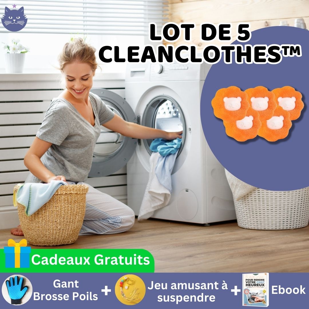 Attrape-poils pour lave linge | CleanClothes™