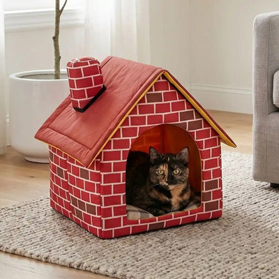 abri pour chat brikou avec chat