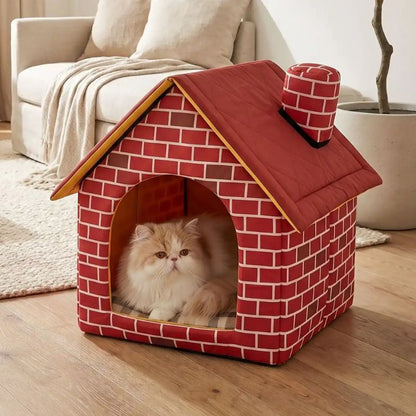 abri pour chat brikou dans le salon