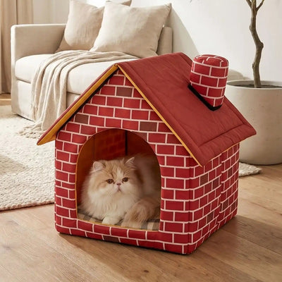 abri pour chat brikou dans maison