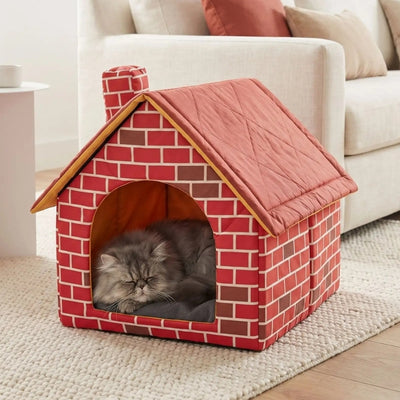 abri pour chat brikou dans salon