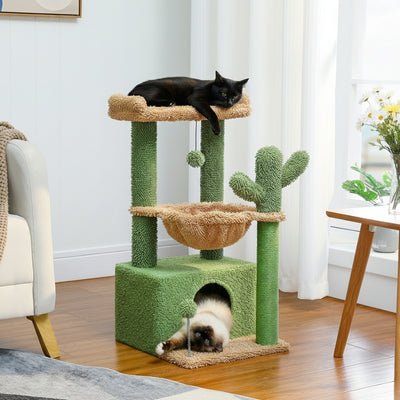 arbre à chat design polace variante beige vert
