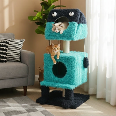 arbre a chat frictus avec deux chats