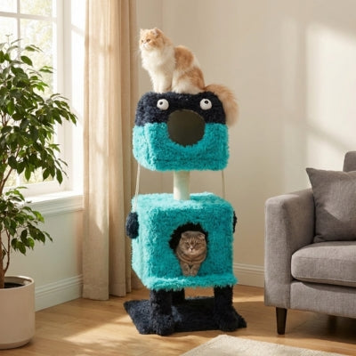 arbre a chat frictus deux chats veillent