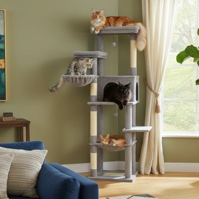 arbre à chat maine coon gigane variante gris