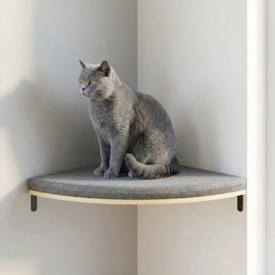 arbre a chat mural muralor la plateforme d angle