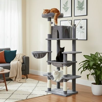 arbre à chat xxl binola variante gris foncé