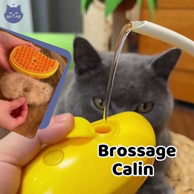 Brosse Vapeur | VapoCalin™ - La Guilde des Chats