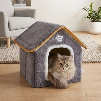 cabane à chat plotus avec chat
