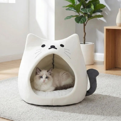 cabane chaton mioulor blanc