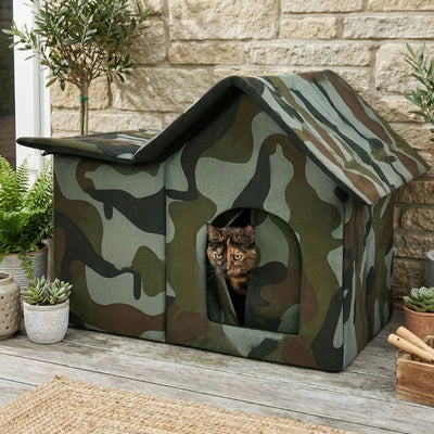 cabane pour chat extérieur camext dehors beau temps