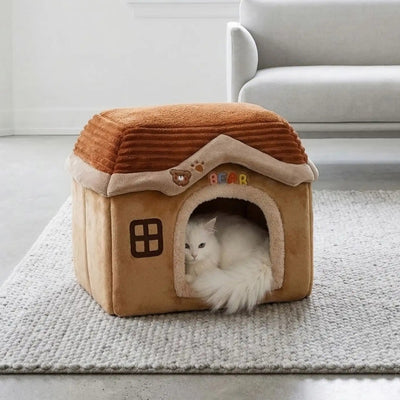 cabane pour chats jaluria beige