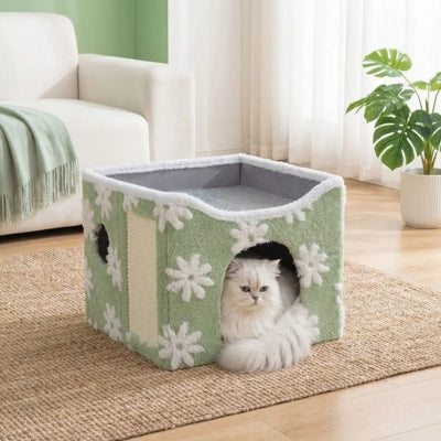 cabanes pour chat plavius vert