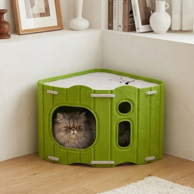 cachette chat feutina dans salon