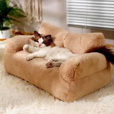 canapé-pour-chat-café-clair