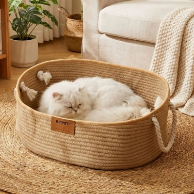 corbeille pour chat finizi dans salon