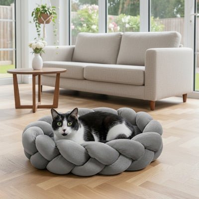 couffin pour chat swanie gris