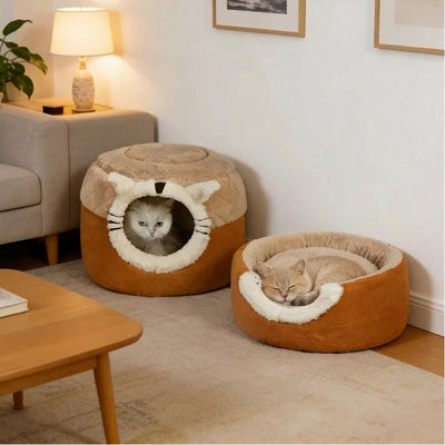 deux positions du panier chat cimbou