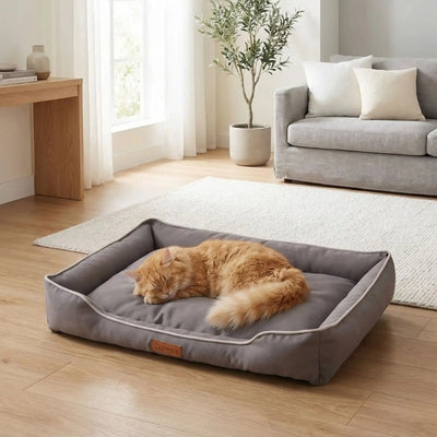 grand panier pour chat soulaf variante gris