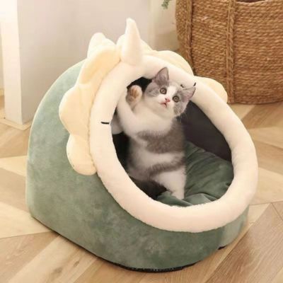 grotte-pour-chat-variante-licorne-verte