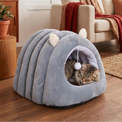 grottes pour chats kamial gris