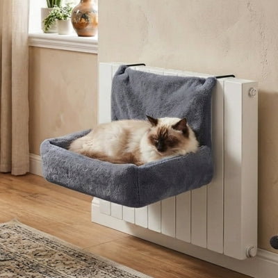 hamac de radiateur pour chat rimak dans salon
