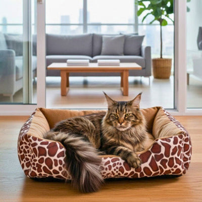 lit pour chaton gifon design girafe avec chat