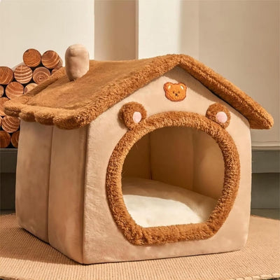 maison-pour-chat-brun-variante-ours-vide