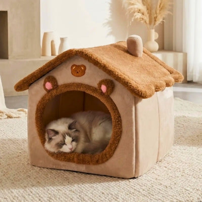 maison pour chat kabou dans salon