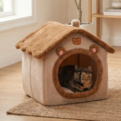 maison pour chat kabou sur un tapis