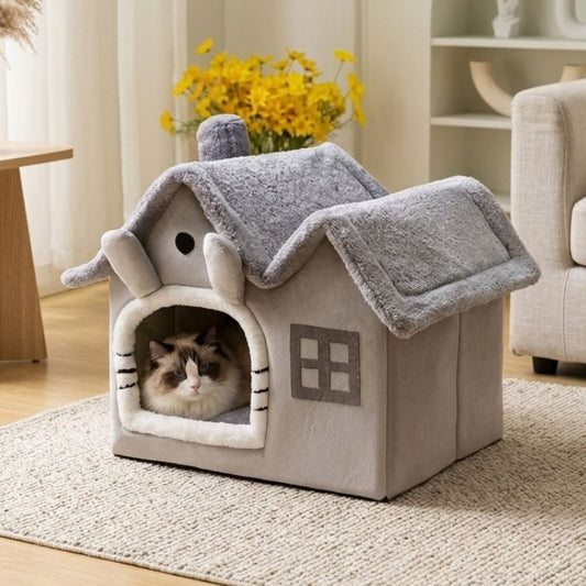 maison pour chat kolif avec chat