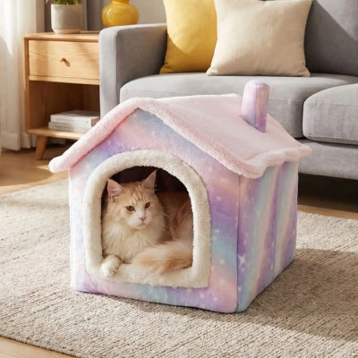 maison pour chats kixil dans salon