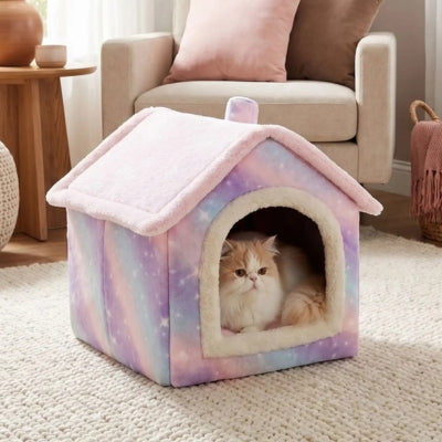maison pour chats kixil sur tapis