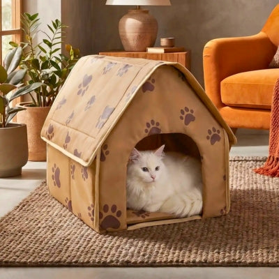 maison pour les chats bourta dans maison