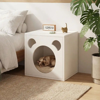 maisonnette bois chat tiziko sans pieds