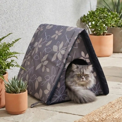 maisonnette chat exterieur fouly sur terrasse