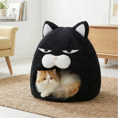 maisonnette chats kanuria avec chat roux