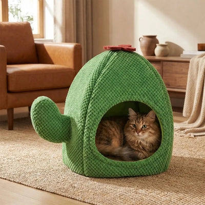 maisonnette pour chat hirukim vert clair