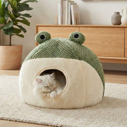 maisonnette pour chat tinoux avec chat
