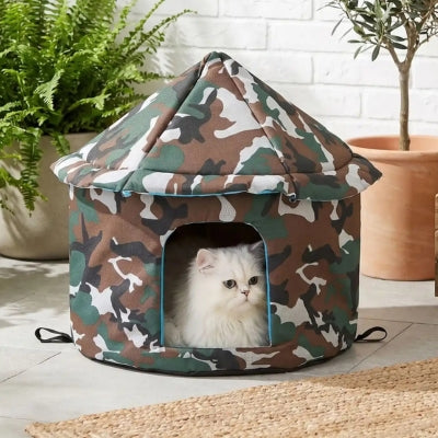 maisonnette pour chats exterieur shampy sur terrasse