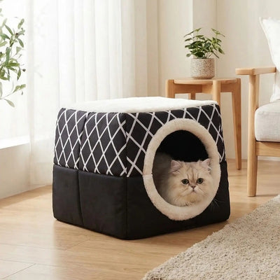 maisonnette pour chats hofika noir