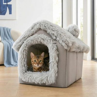 maisonnettes pour chats aruka gris