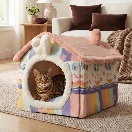 maisons pour chats garipam avec un chat dedans