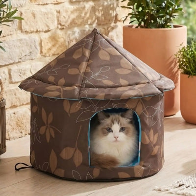 niche chat extérieure rondiz sous la veranda