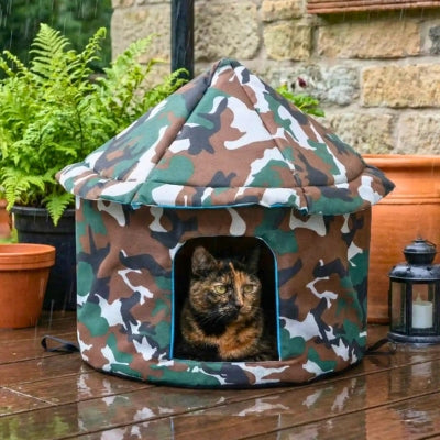 niche chat extérieure rondiz variante army